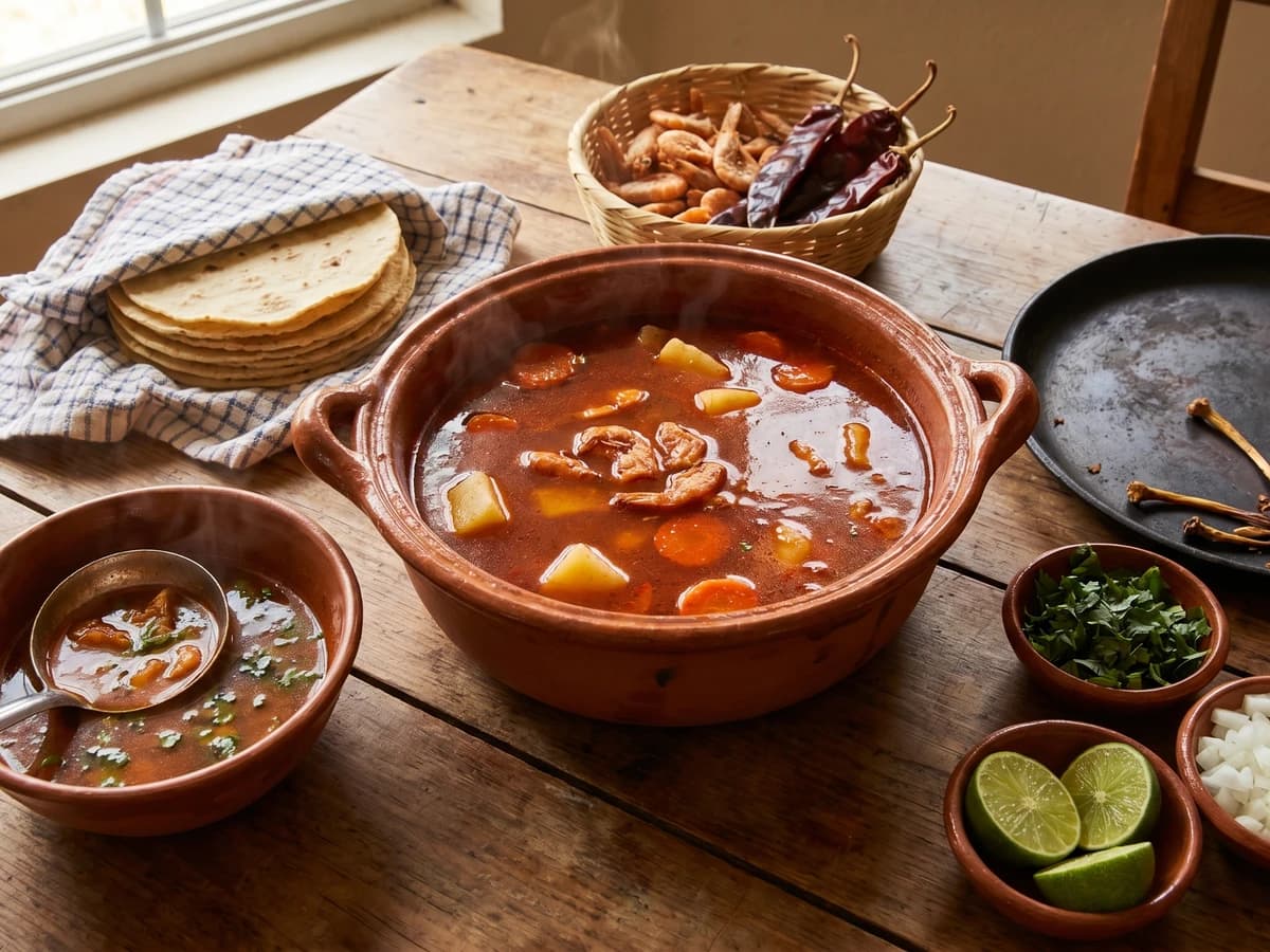 Veracruz Dried Shrimp Caldo - Chef Lupita