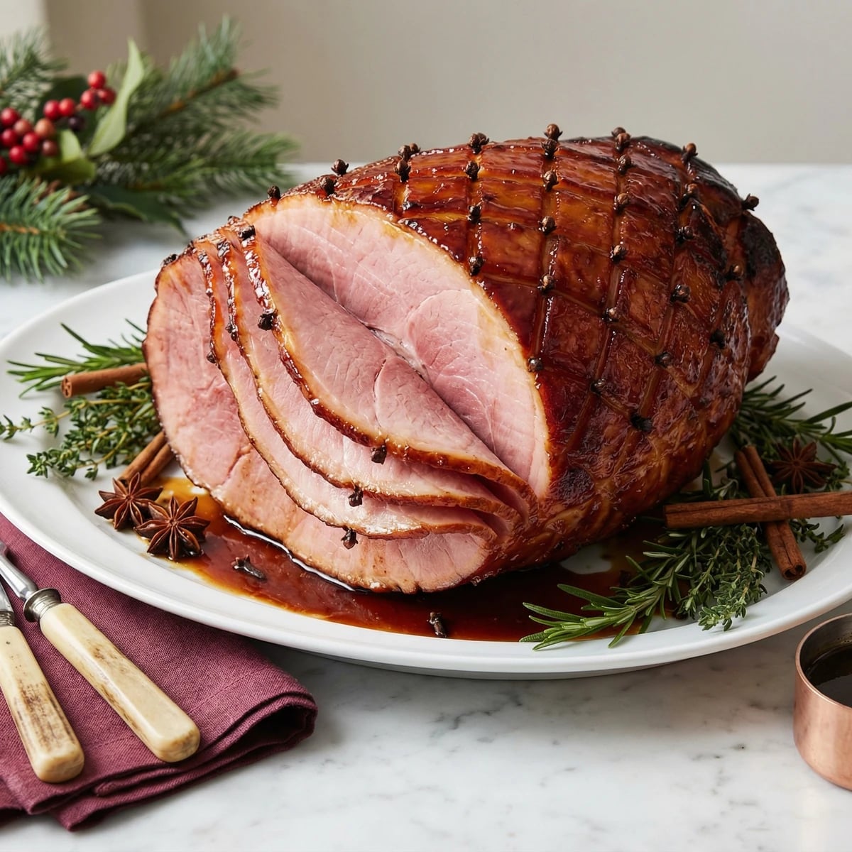 Honey-Glazed Spiral Ham