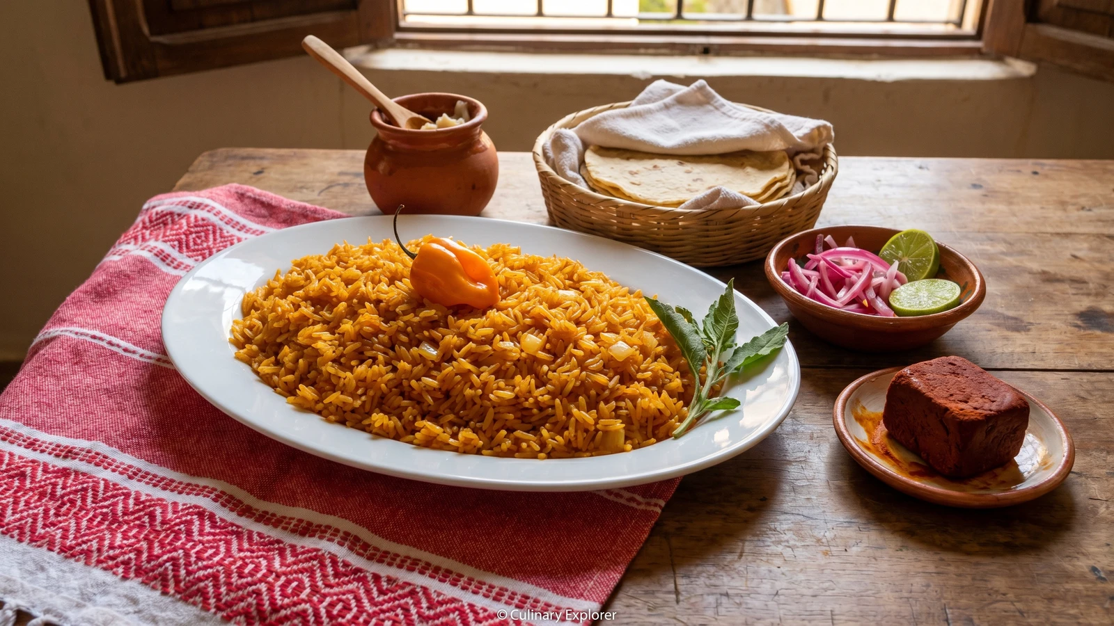 Arroz Amarillo Yucateco con Achiote