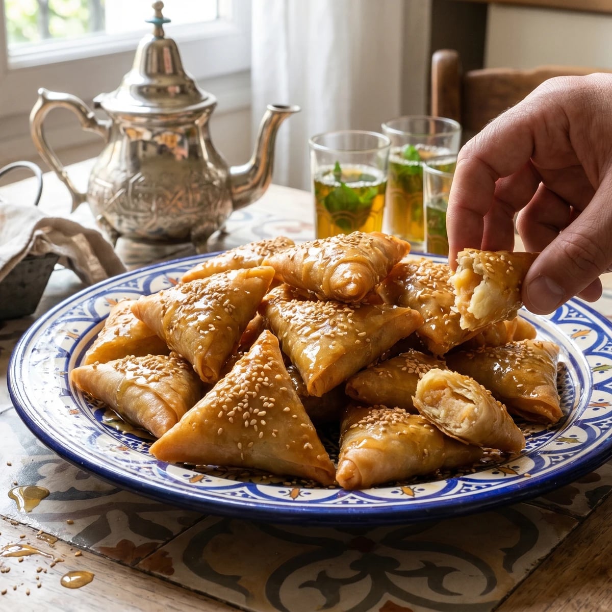 Briouates aux Amandes (بريوات باللوز)