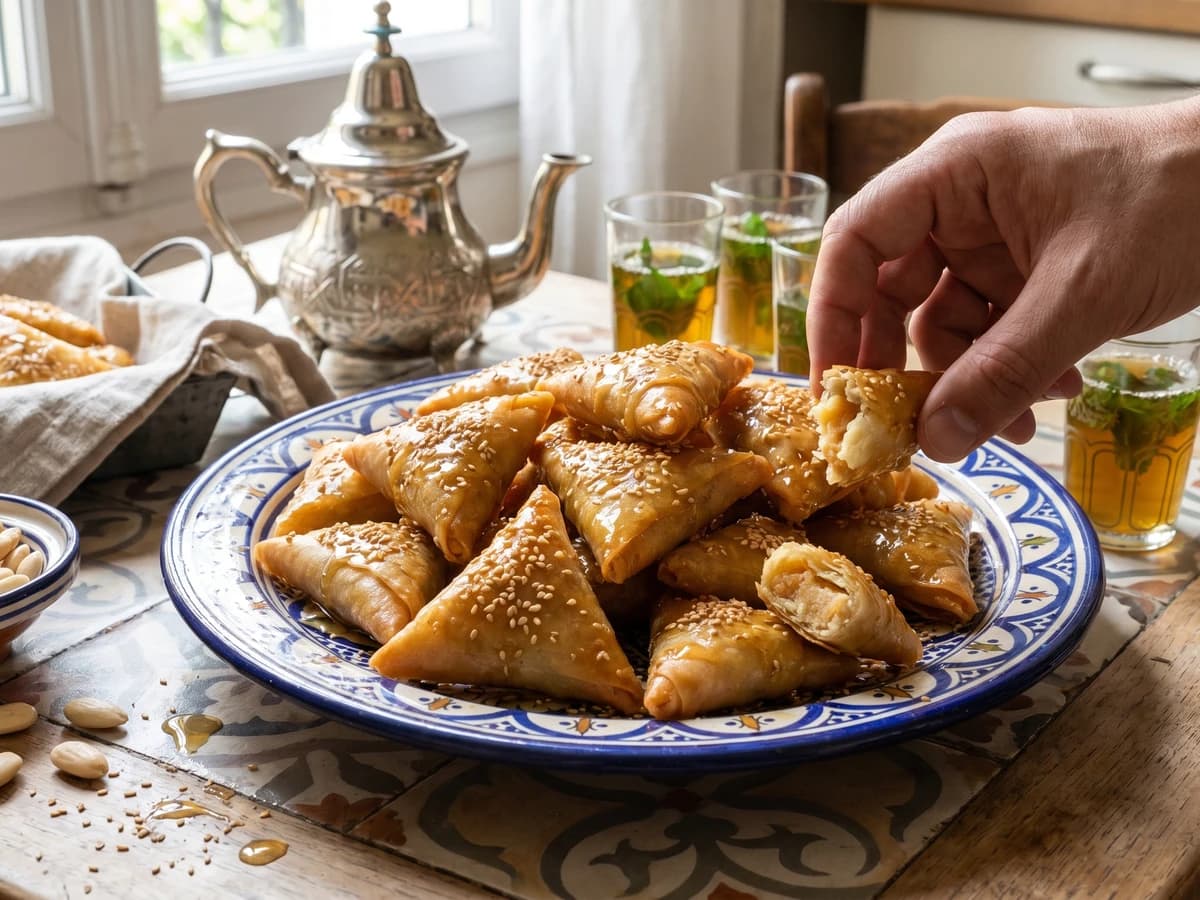 Briouates aux Amandes (بريوات باللوز)