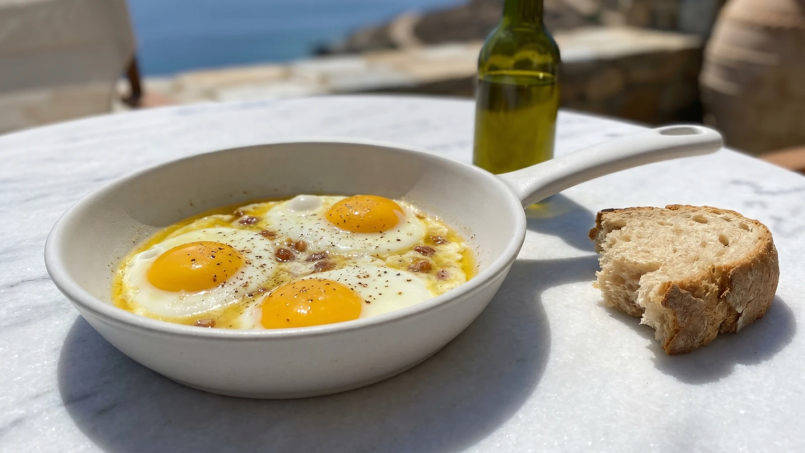 Cretan Staka me Avga (Στάκα με αυγά)