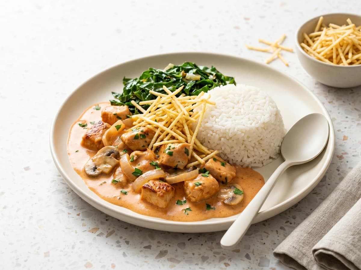 Estrogonofe de Frango - Chef Juliana