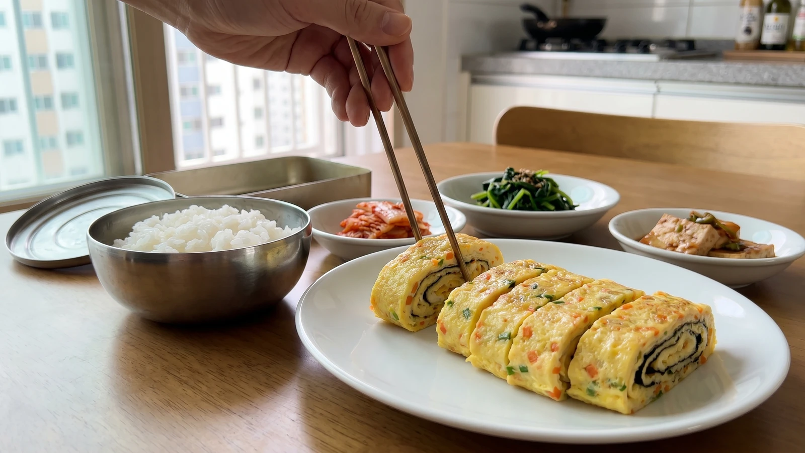 Gyeran-mari (Korean Rolled Omelet)