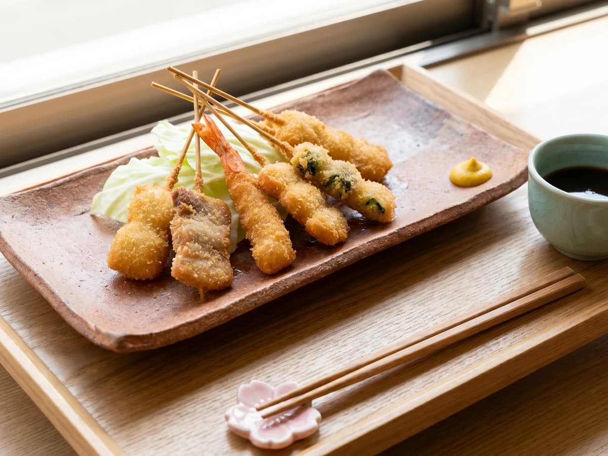 Osaka Kushikatsu (串カツ, deep-fried skewers) - Chef Takumi