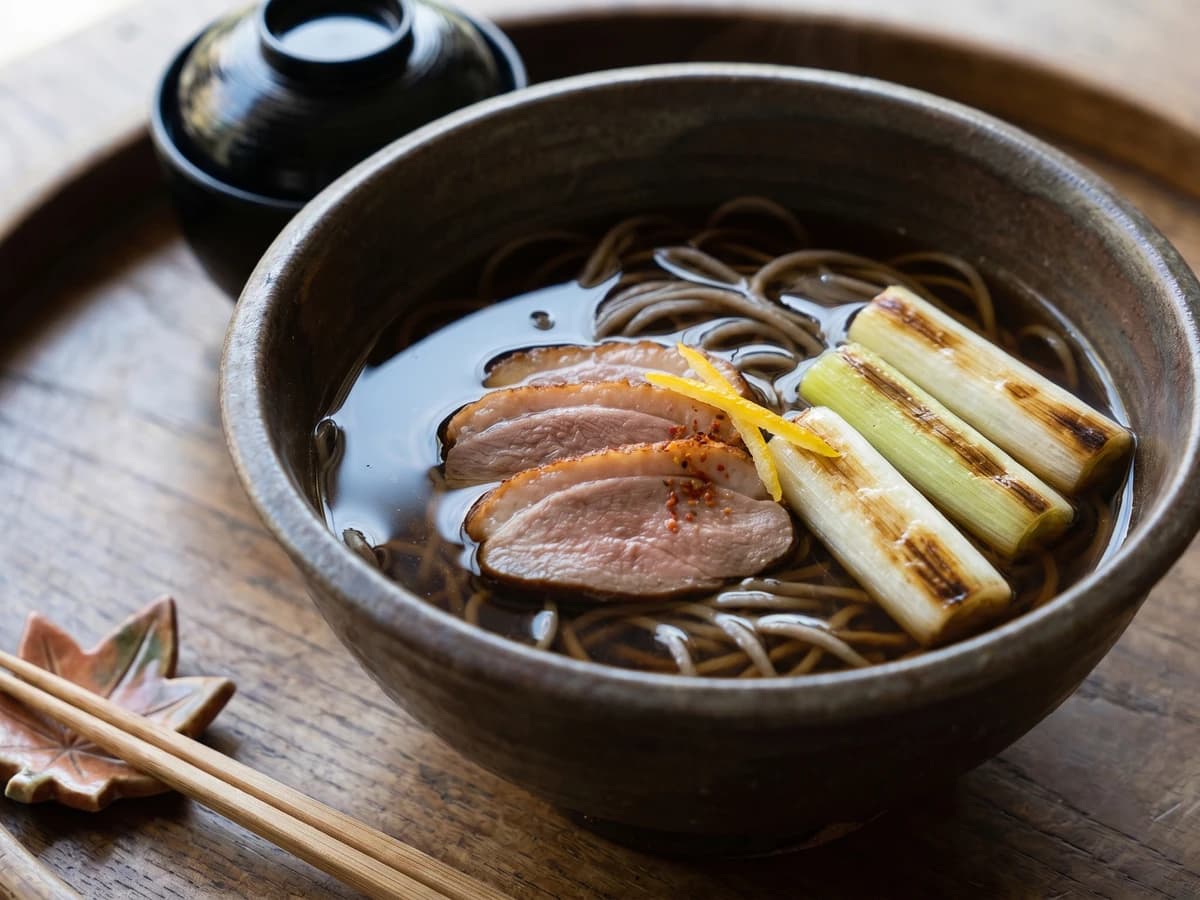 Duck Nanban Soba (鴨南蛮, Kamo Nanban) - Chef Takumi