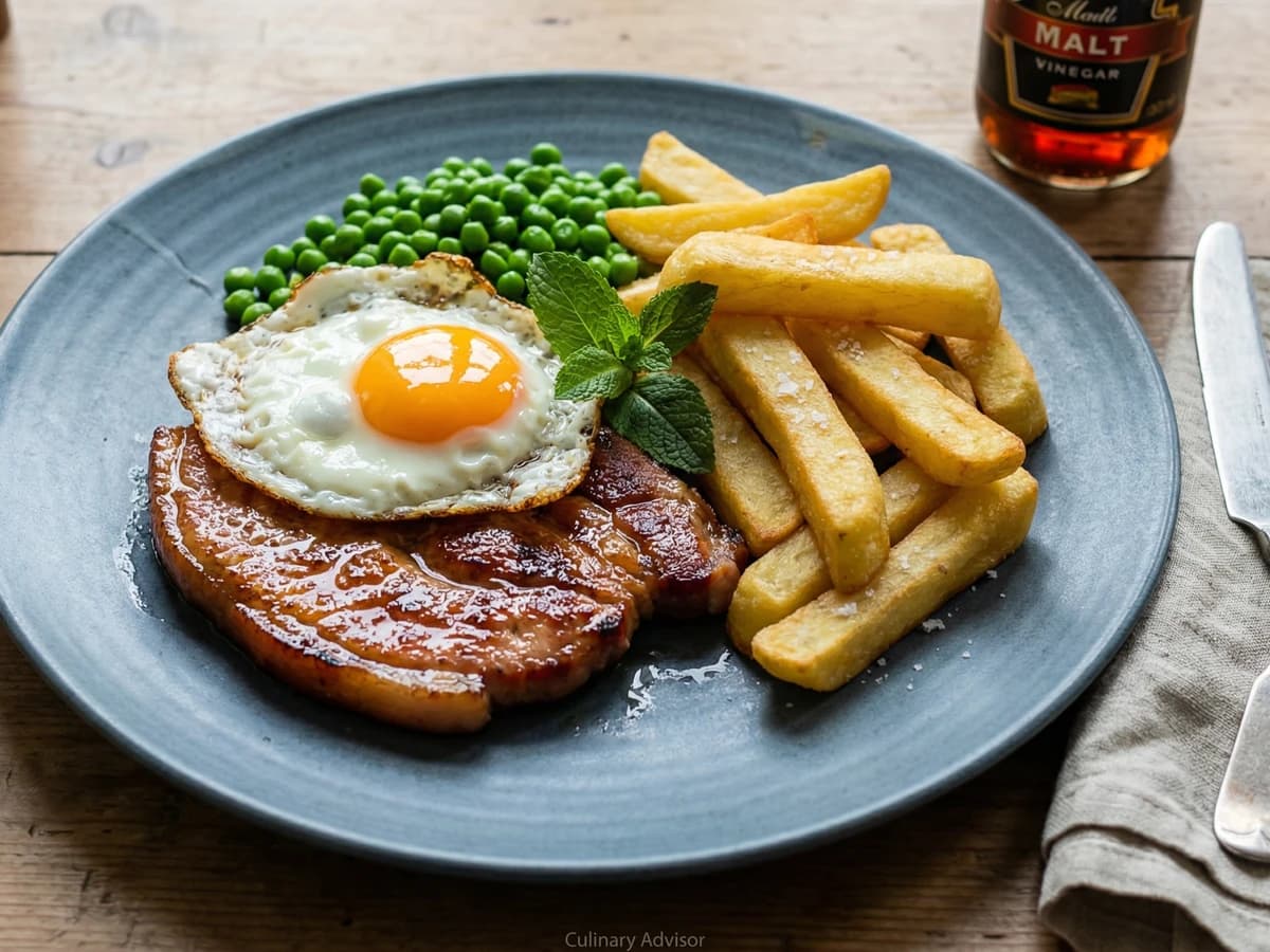 Gammon, Egg and Chips - Chef Thomas