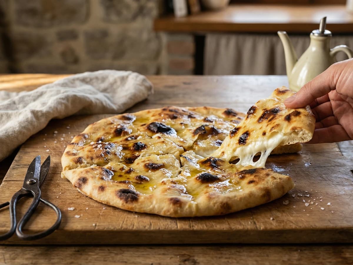Focaccia di Recco col Formaggio - Chef Graziella