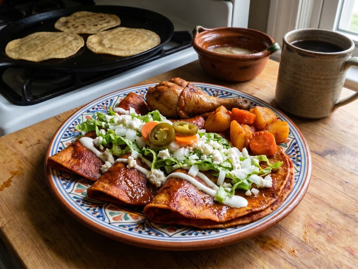 Enchiladas Queretanas para Almuerzo - Chef Lupita