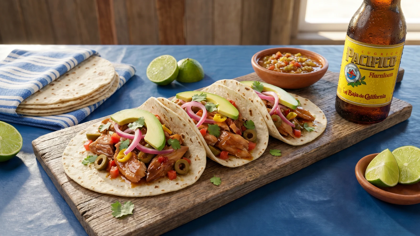 Tacos de Marlin Ahumado