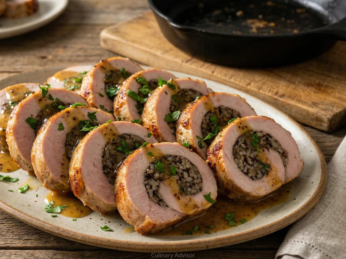 Boudin-Stuffed Pork Tenderloin - Chef Remy