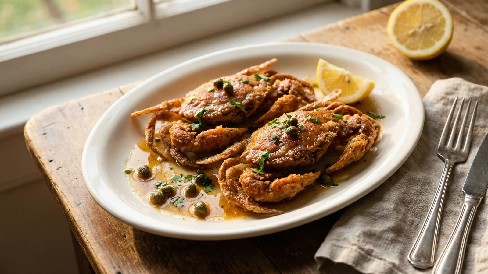 Soft-Shell Crab with Brown Butter