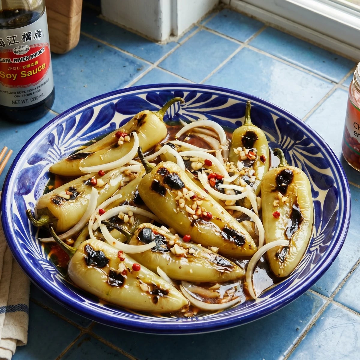 Mexicali Soy-Lime Chiles Güeros Toreados