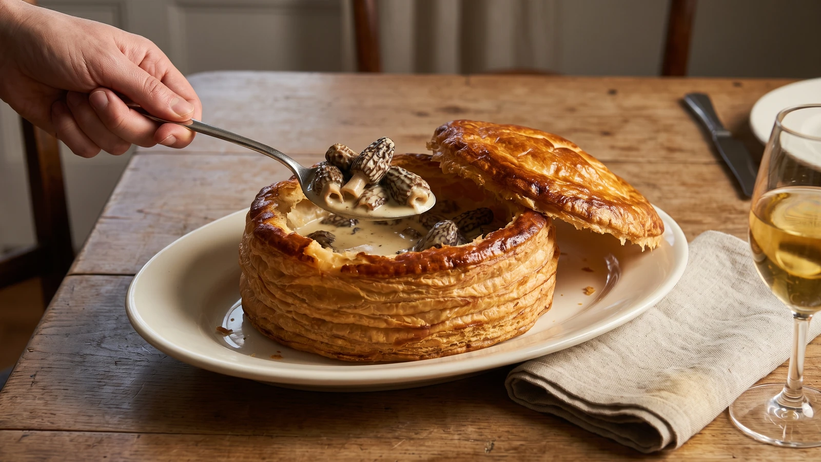 Tourte de Morilles