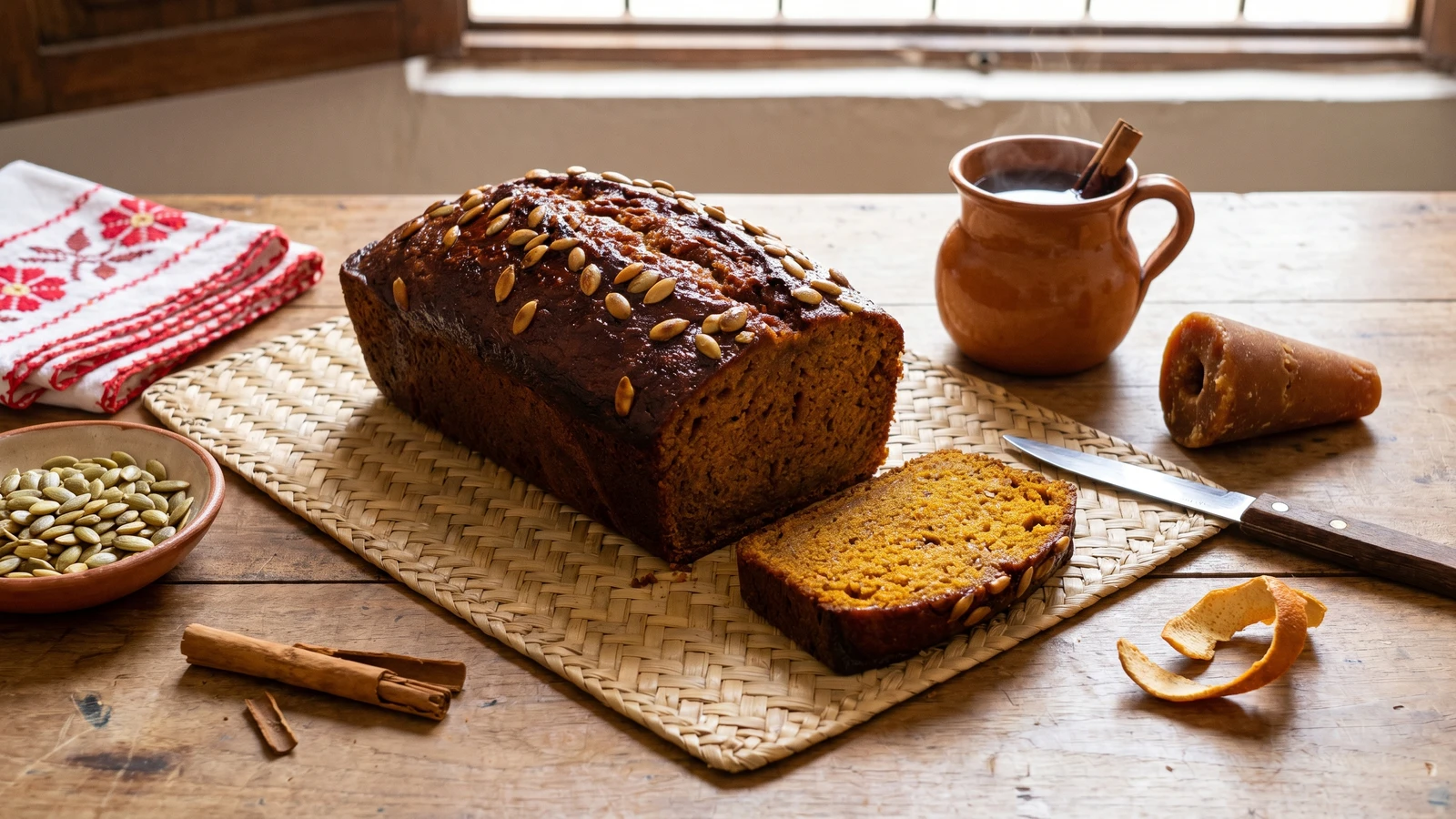 Pan de Calabaza Yucateco con Piloncillo