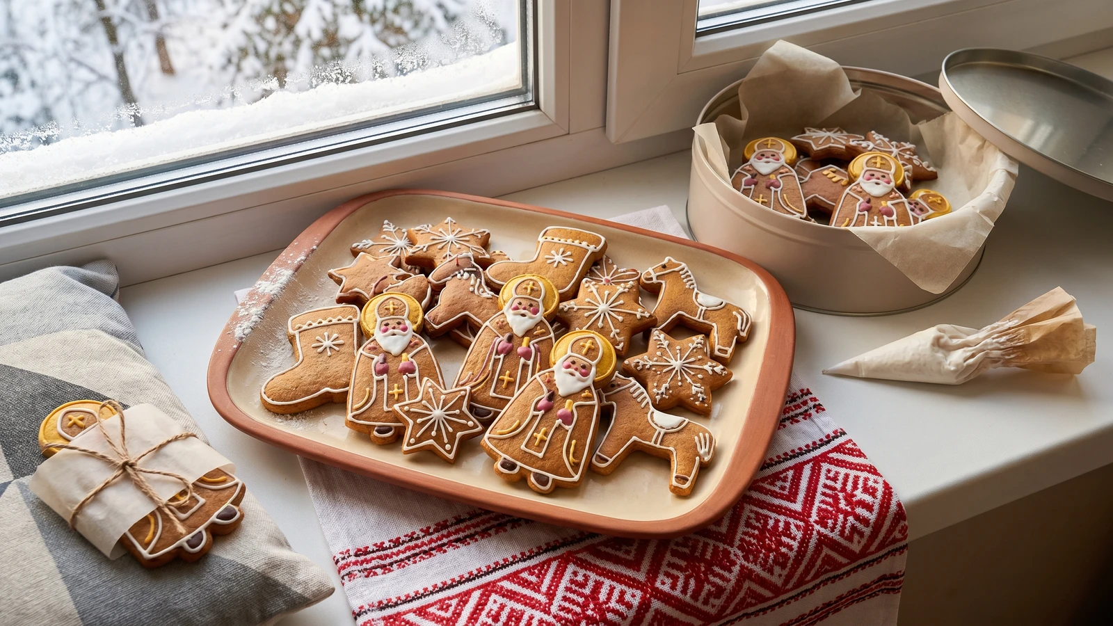 Mykolaichyky (миколайчики, St Nicholas Honey Cookies)