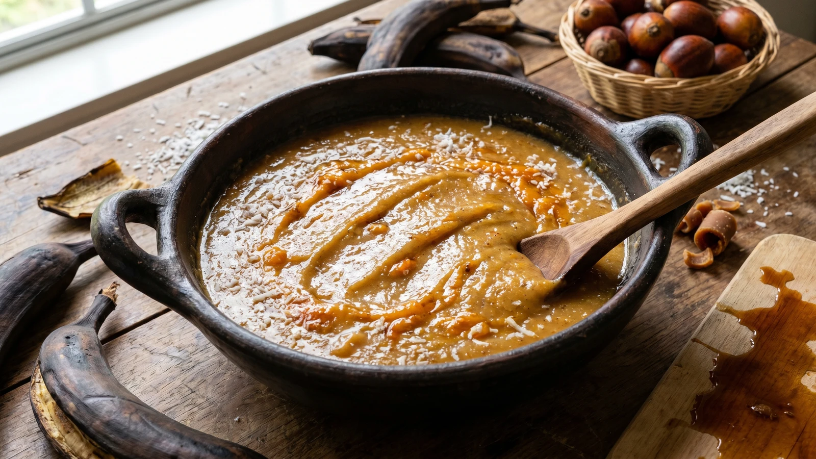 Migado de Platano y Corozo de Copala