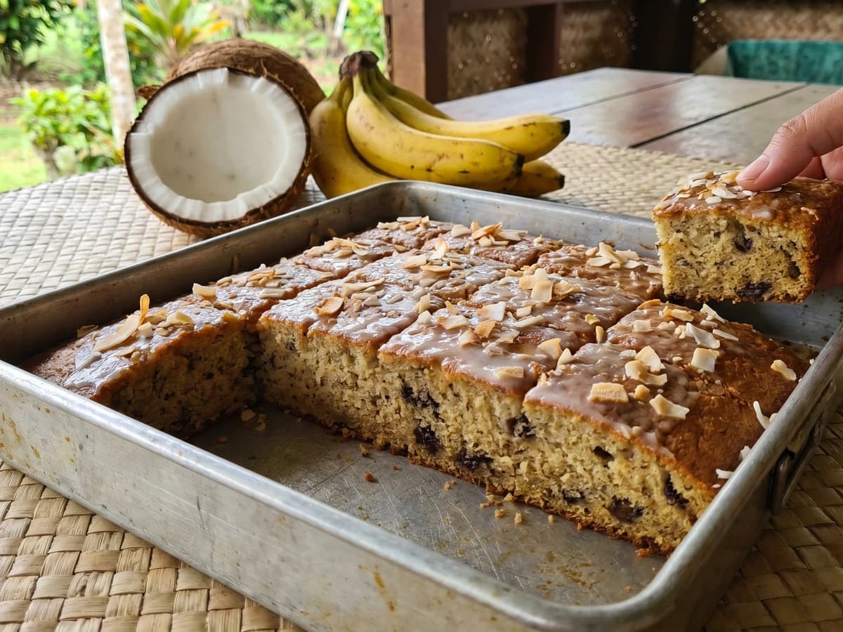 Keke Faʻi (Sāmoan Banana Cake) - Chef Makoa
