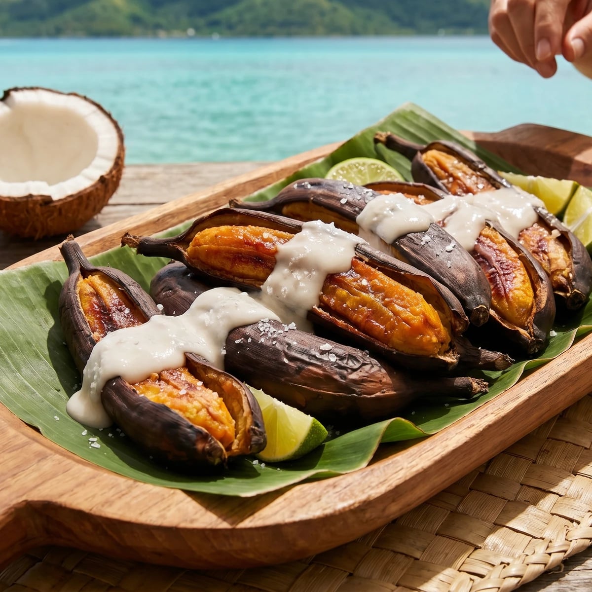 Fēʻi (Tahitian Roasted Cooking Bananas)