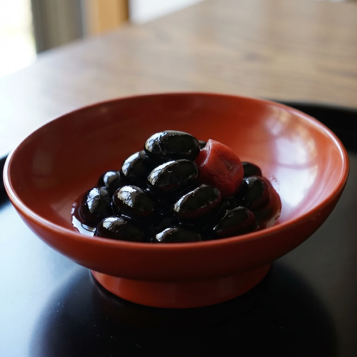 Simmered Black Soybeans (黒豆の煮豆, Kuromame no Nimame)