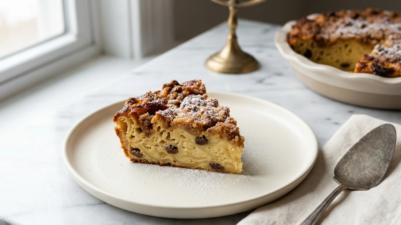 Noodle Kugel with Cinnamon
