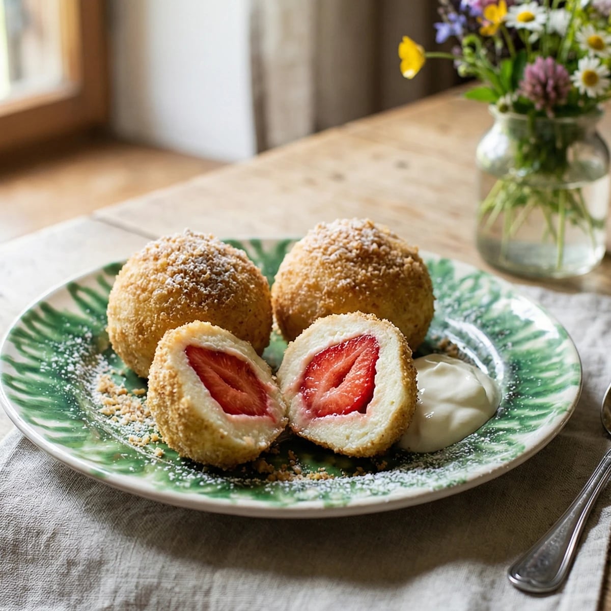 Erdbeerknödel (Strawberry Dumplings)