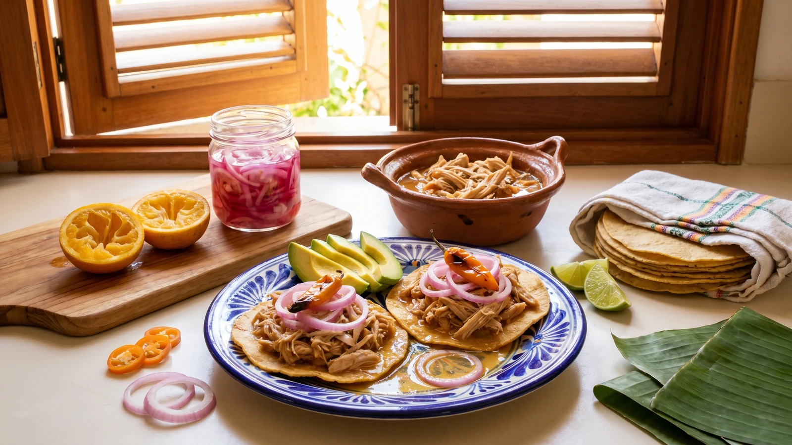 Tostadas de Pavo en Escabeche Oriental