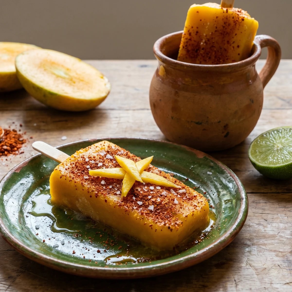 Paleta de Mango con Chile y Limon