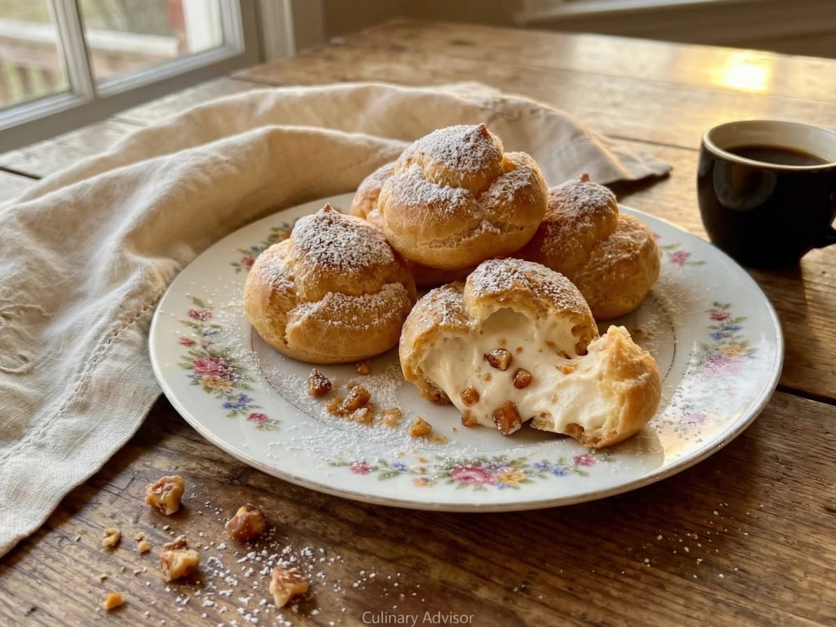 Praline Cream Puffs - Chef Remy