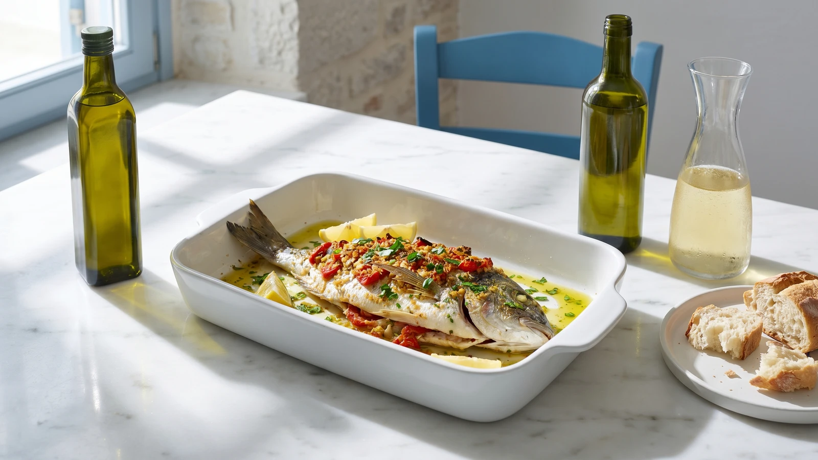 Psari Spetsiotiko (Ψάρι Σπετσιώτικο), Spetses Baked Fish