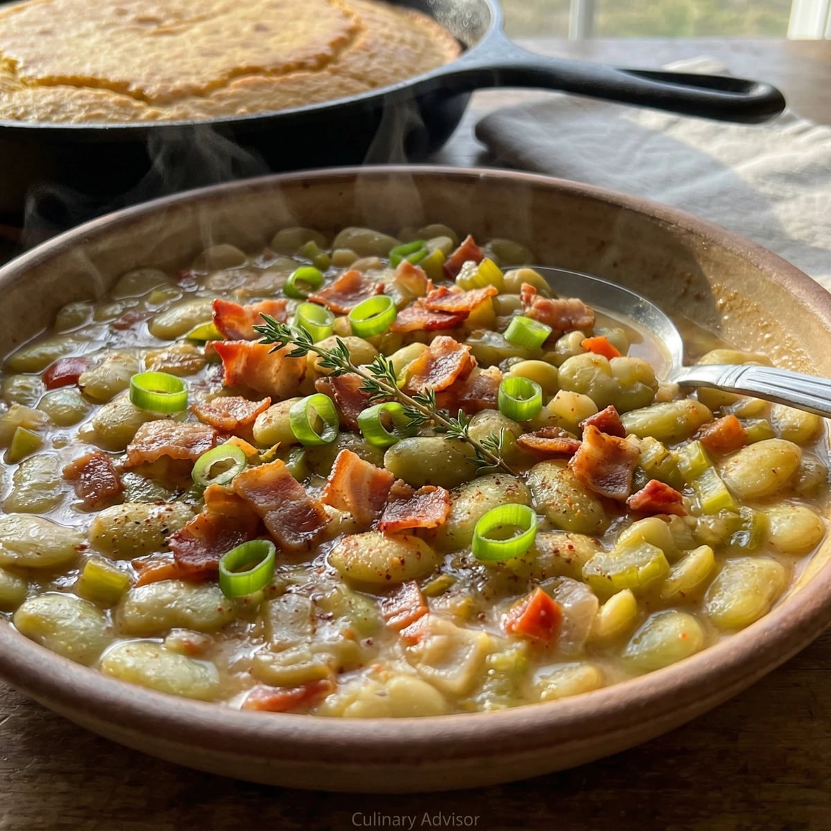 Cajun Stewed Lima Beans