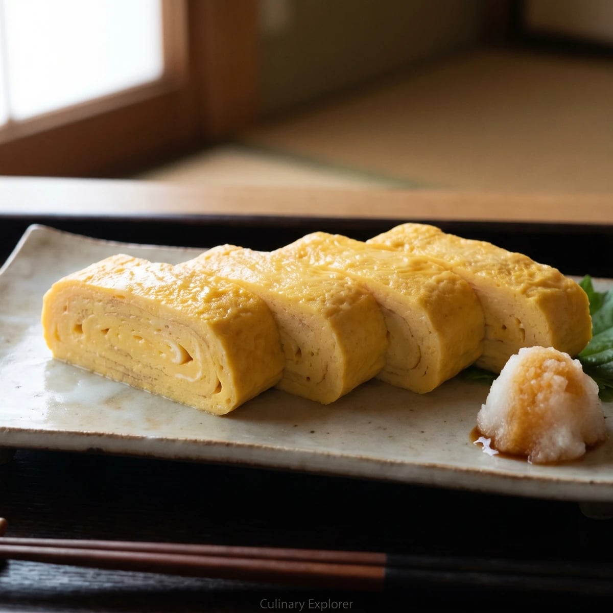 Tamagoyaki (玉子焼き, rolled omelet)