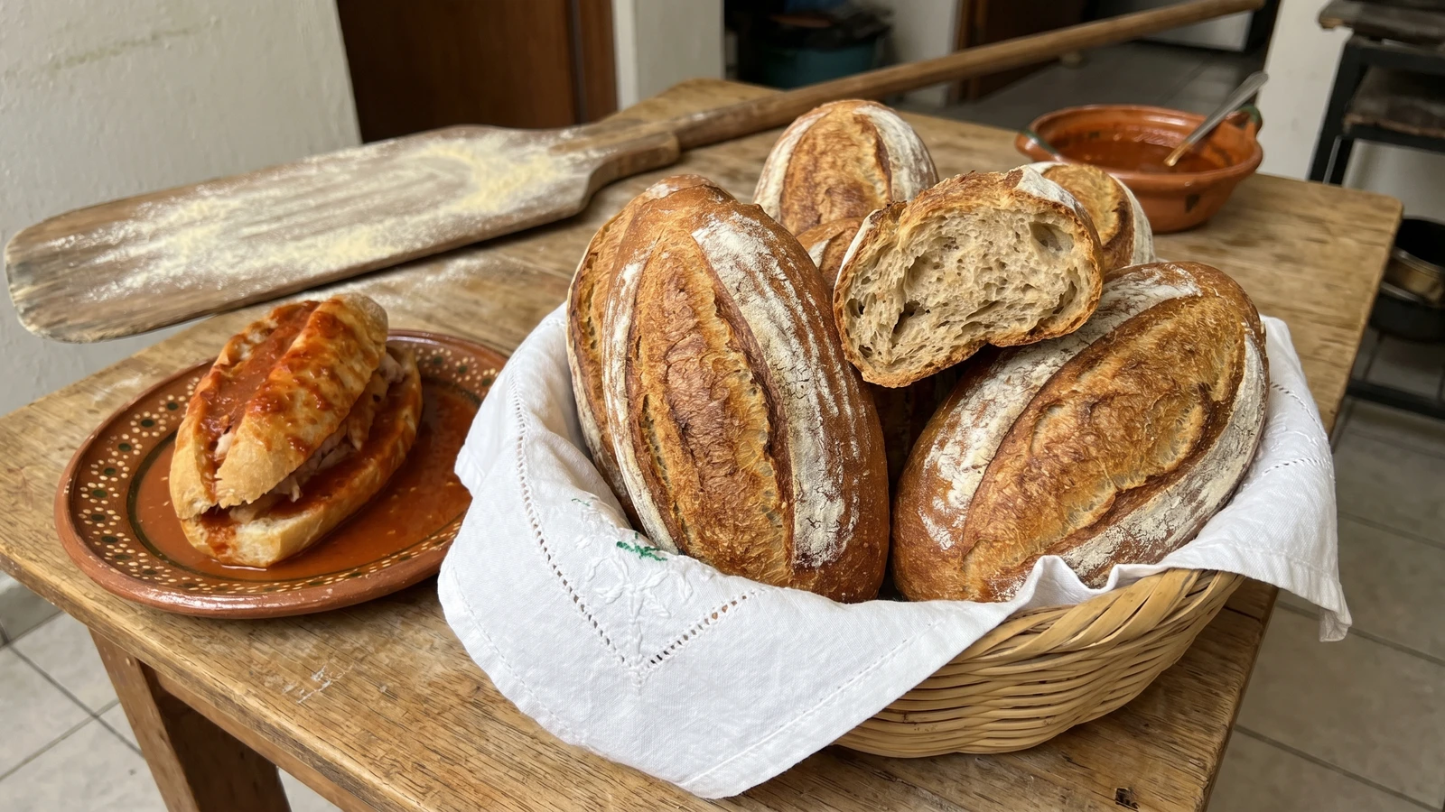 Guadalajara Sourdough Roll (Birote Salado)