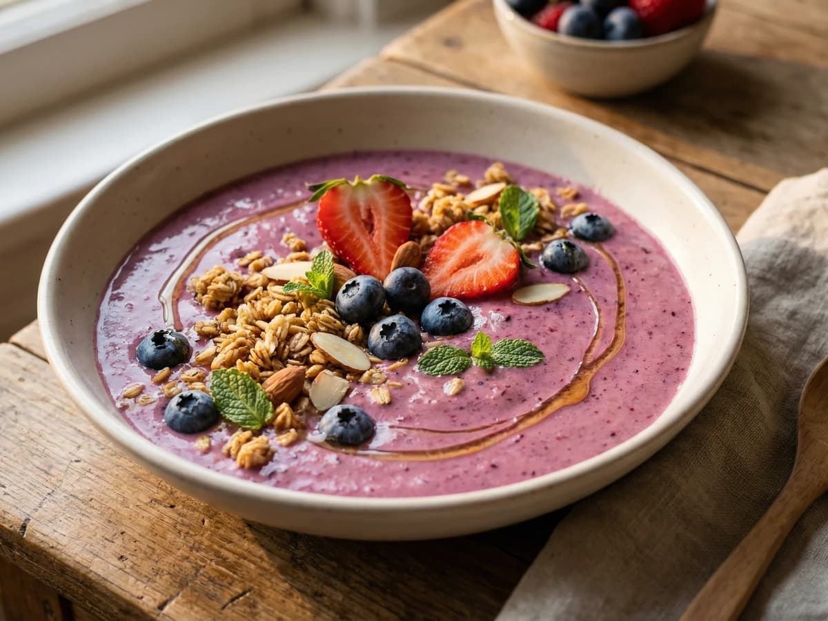 Seasonal Berry Smoothie Bowl - Chef Ally