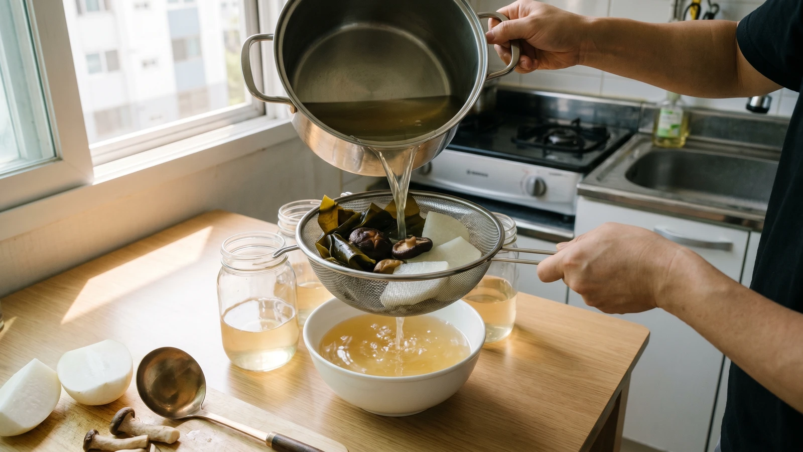 Chaeso Yuksu (채소육수, Korean Vegetable Stock)