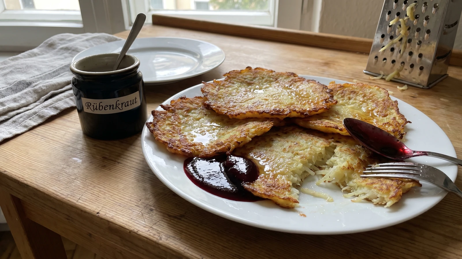 Rievkooche mit Rübenkraut