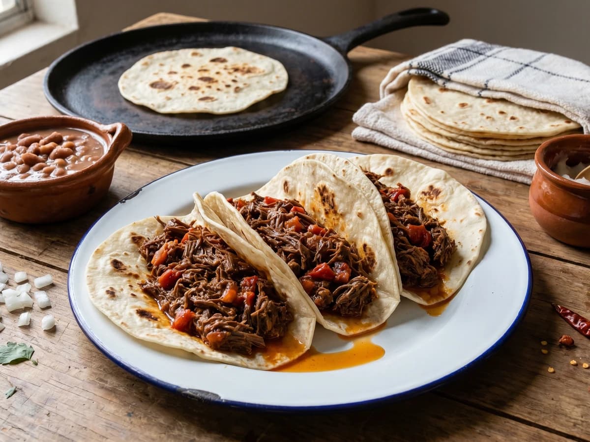 Tacos de Machaca Sonorense - Chef Lupita