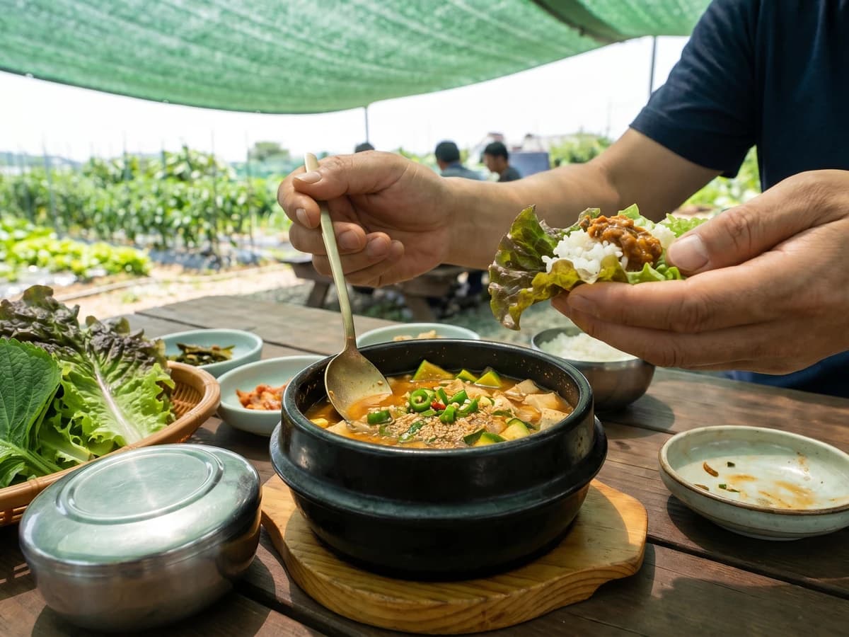 Gangdoenjang (강된장, Thick Soybean Paste Stew) - Chef Jeong-sun