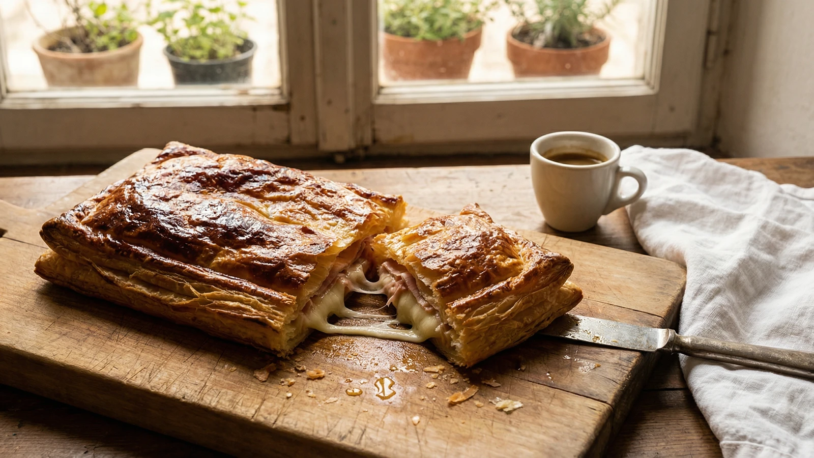 Sfogliata con Prosciutto e Fontina