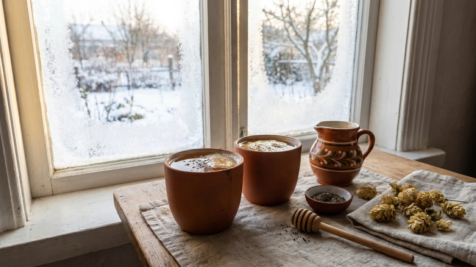 Perevar (перевар, honey-pepper hot drink)