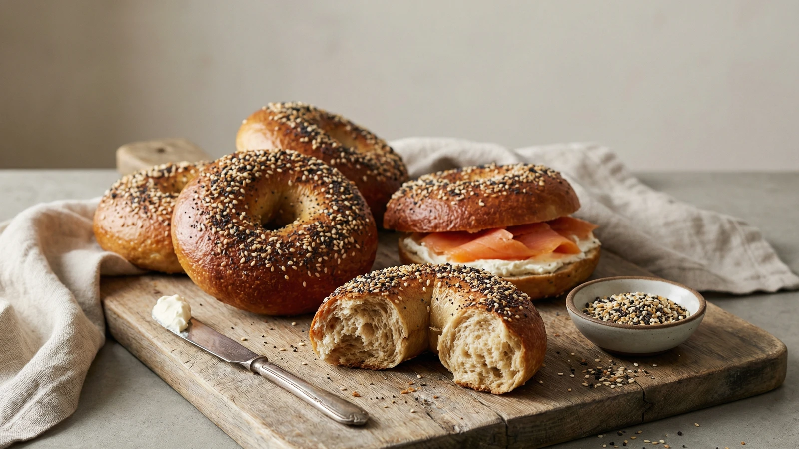 Sourdough Bagels