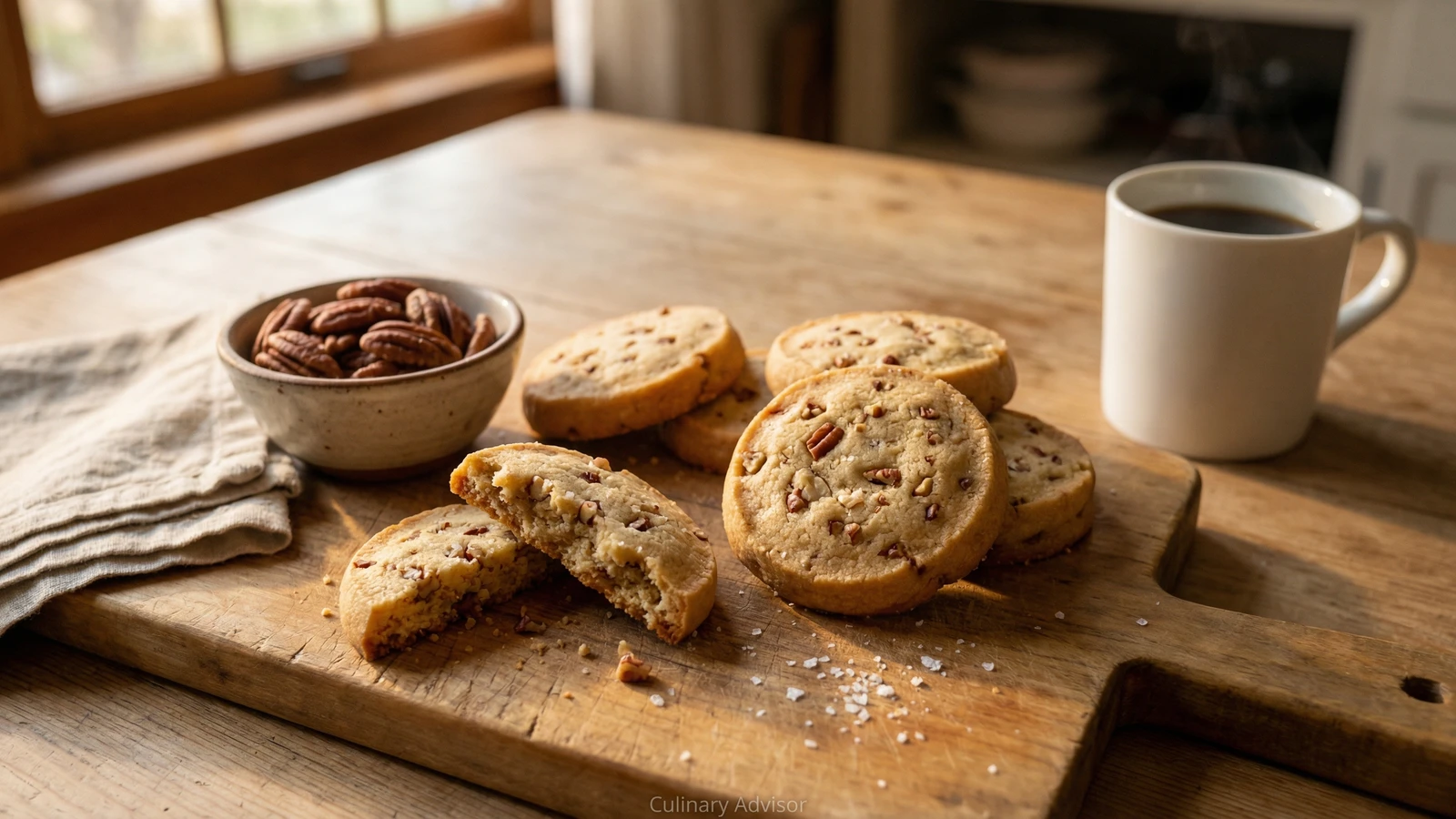 Brown Butter Pecan Shortbread