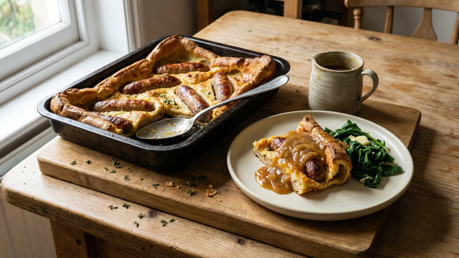 Toad in the Hole with Onion Gravy