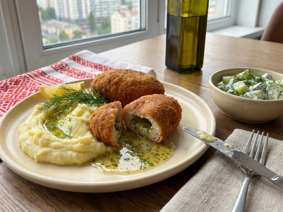 Kotleta po-Kyivsky (котлета по-київськи, Chicken Kyiv) - Chef Lesia