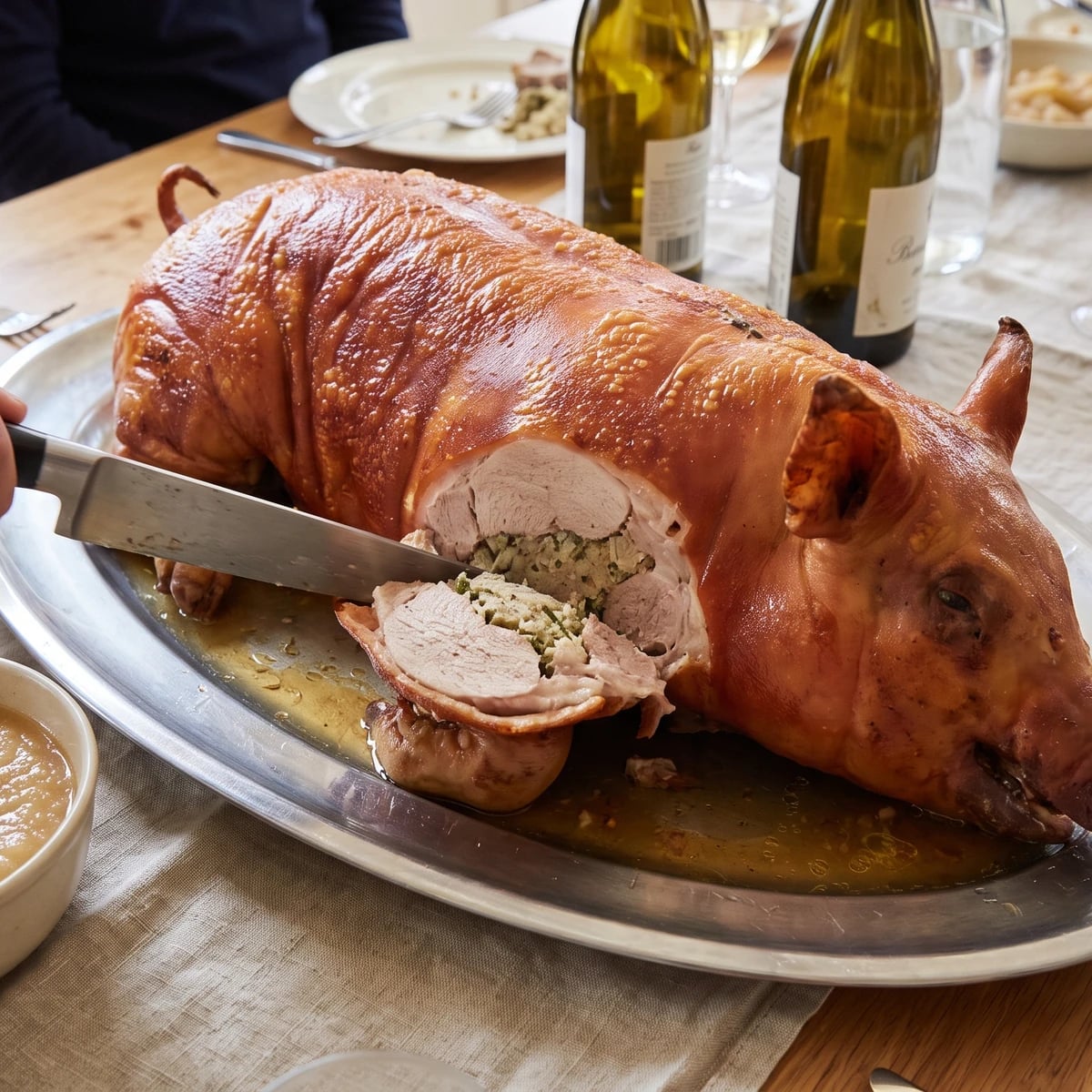 Roast Stuffed Sucking Pig à l’Anglaise