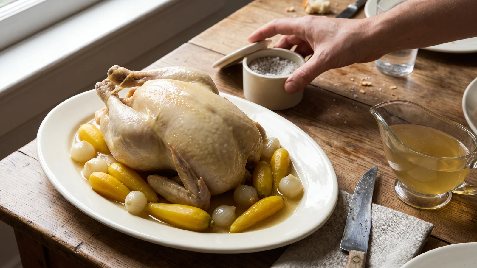 Poularde au Gros Sel