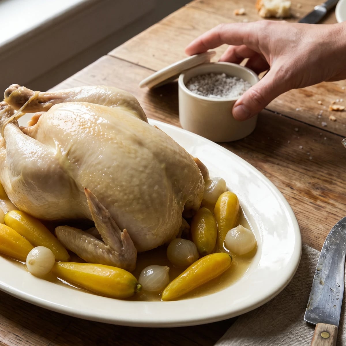 Poularde au Gros Sel