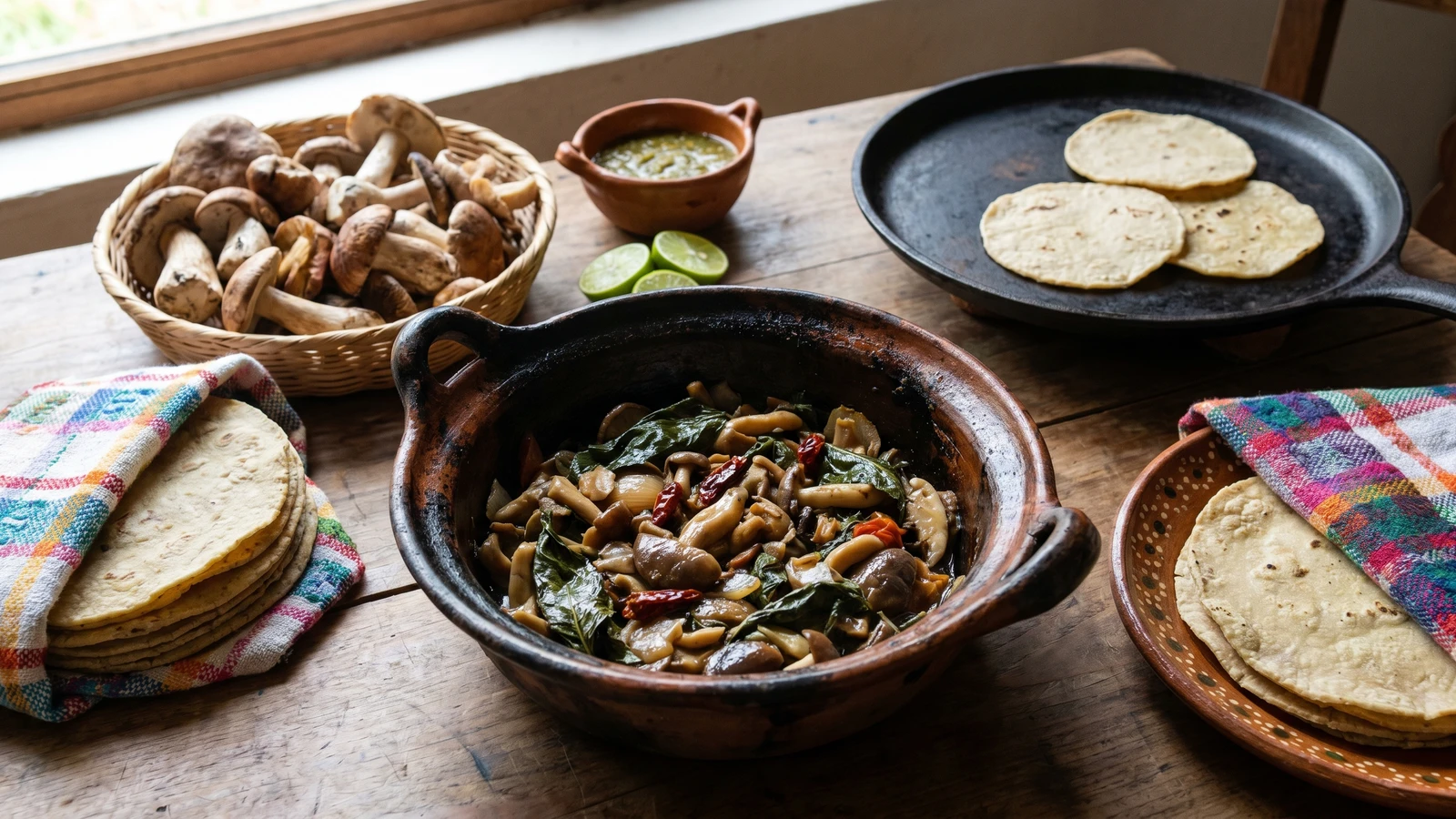 Chiapas Wild Mushrooms with Hoja Santa