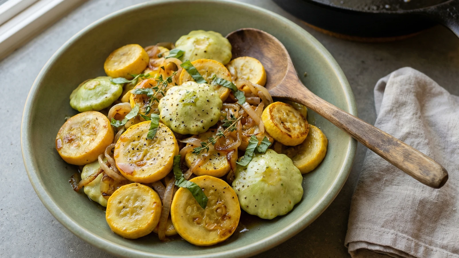 Southern Butter-Sautéed Summer Squash