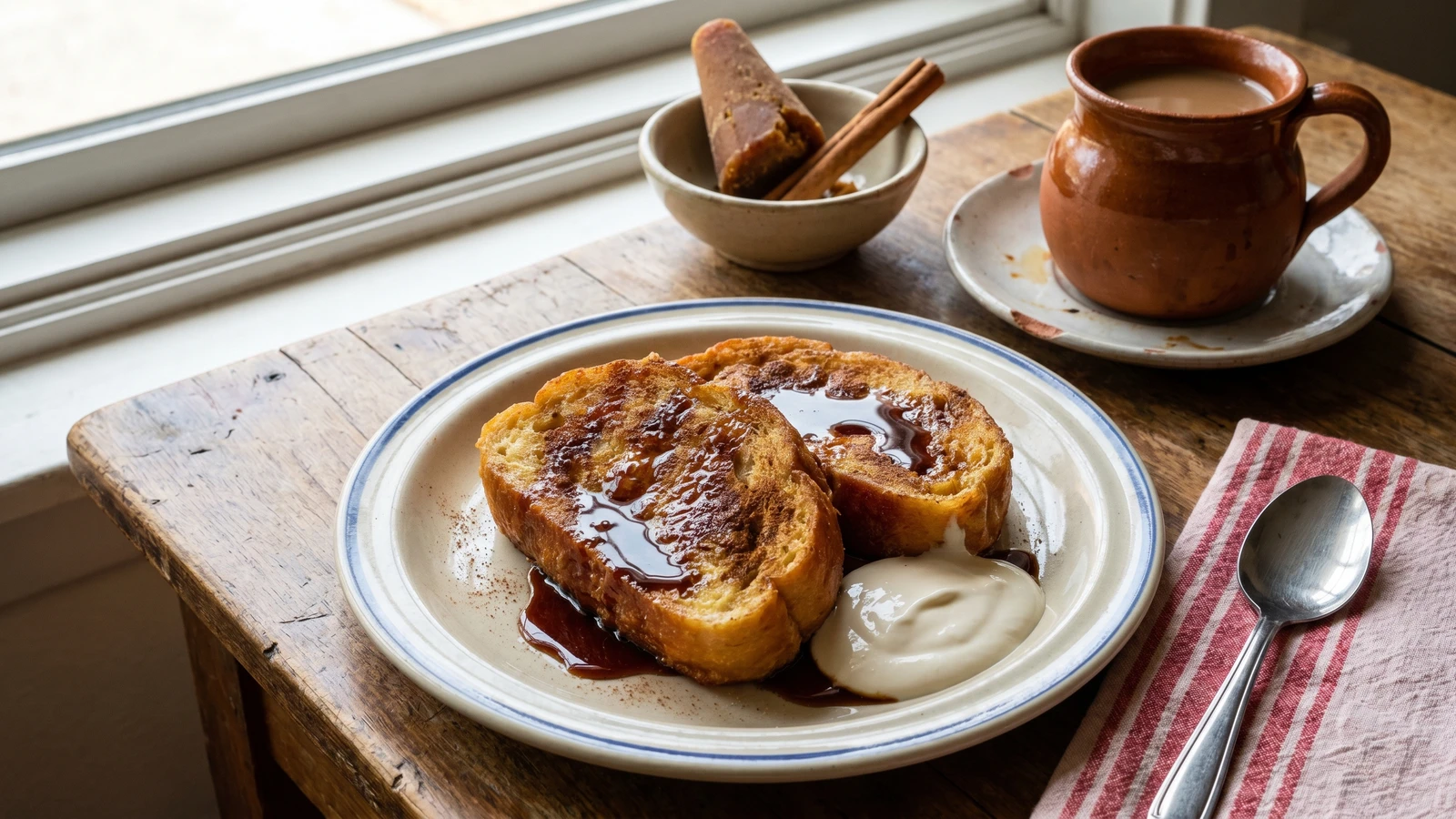 Pan Francés con Piloncillo y Canela